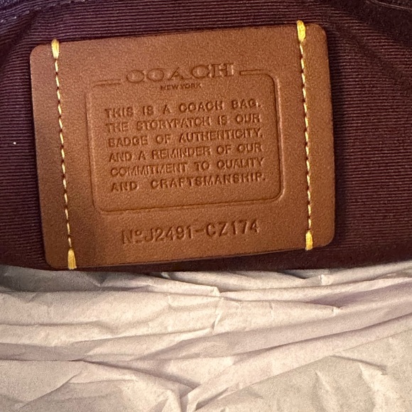 Coach Bow Gallery Signature Tote Handbag Wallet Set Brown Pink NWT - Picture 12 of 17